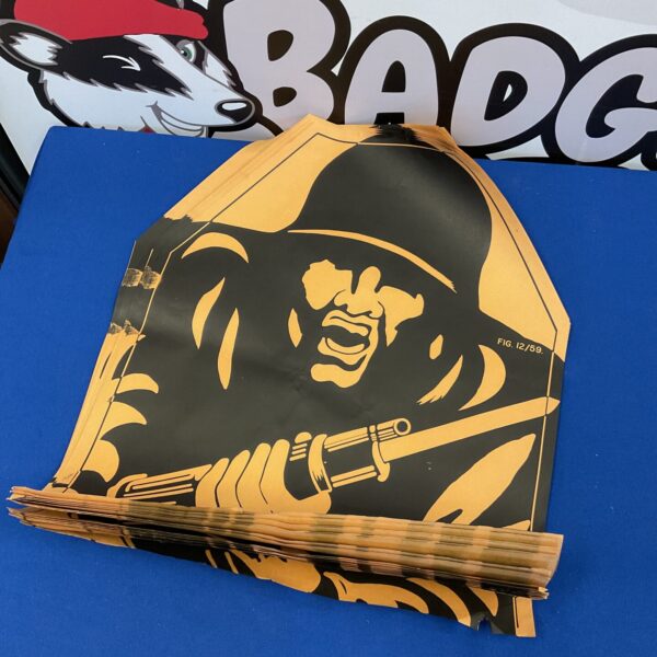 Bundle of vintage army man shooting targets for toy soldiers.