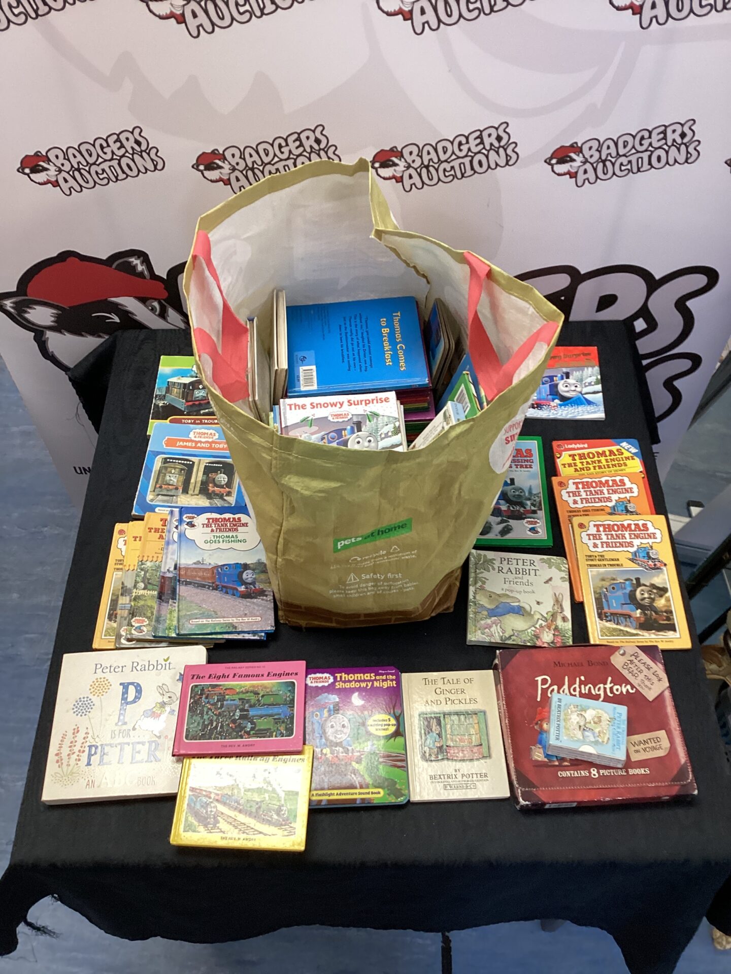 544 Bag of children’s books inc thomas the tank engine, Paddington bear & peter rabbit