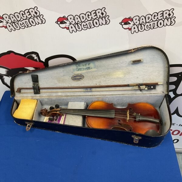 Vintage Rushworth & Dreaper child's violin in its original case.