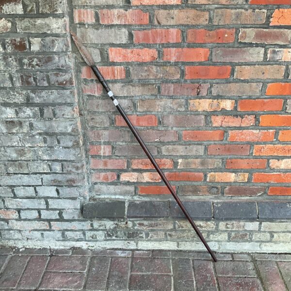 Vintage Zulu stabbing spear, a traditional African assegai weapon.