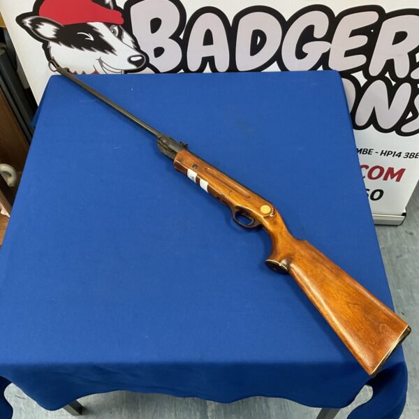 Vintage USSR Baikal air rifle with wooden stock.