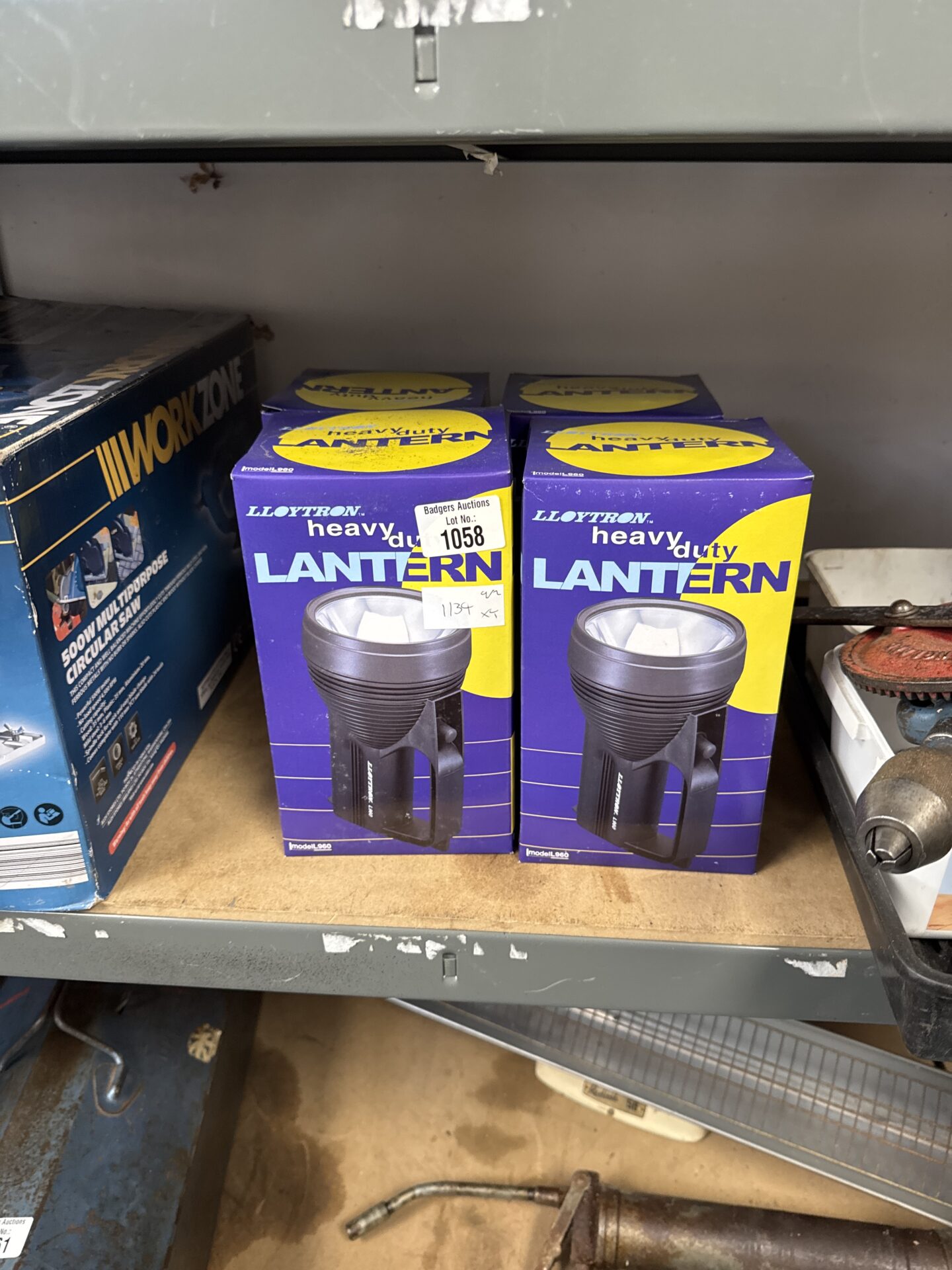 1058 Four lloytron heavy duty lanterns