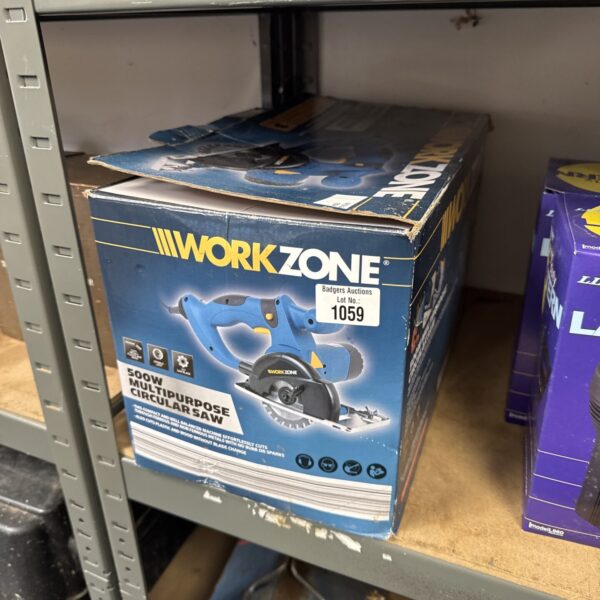 Workzone 500w circular saw in original packaging, a multipurpose power tool.
