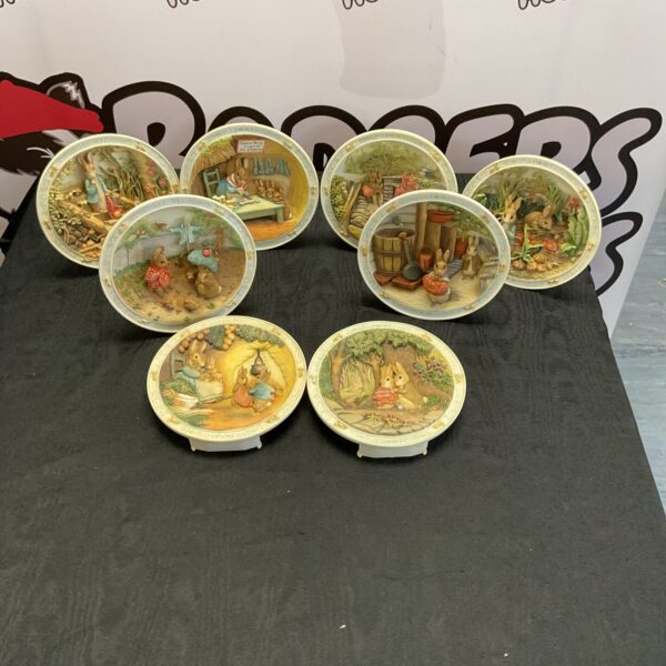 Set of six Bradford Exchange Peter Rabbit collectible plates.