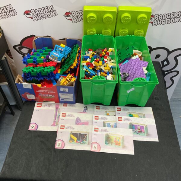 Mixed Lego and Mega Blocks lot for building and creative play.