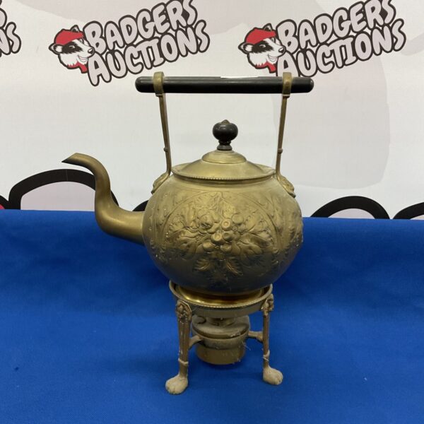 Vintage brass spirit kettle