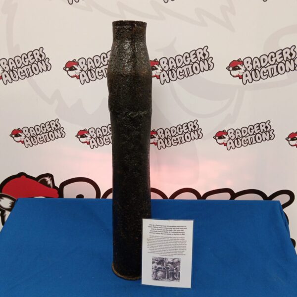 German Panzergranate 39 shell displayed at auction