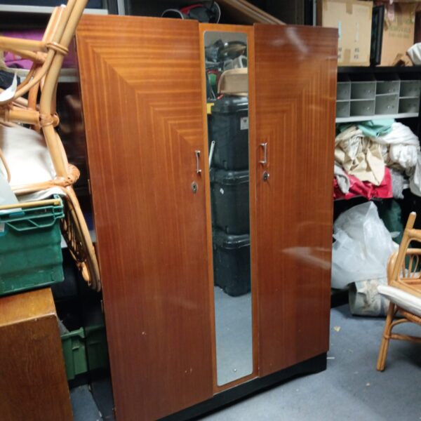 Lebus mid century mirrored double wardrobe