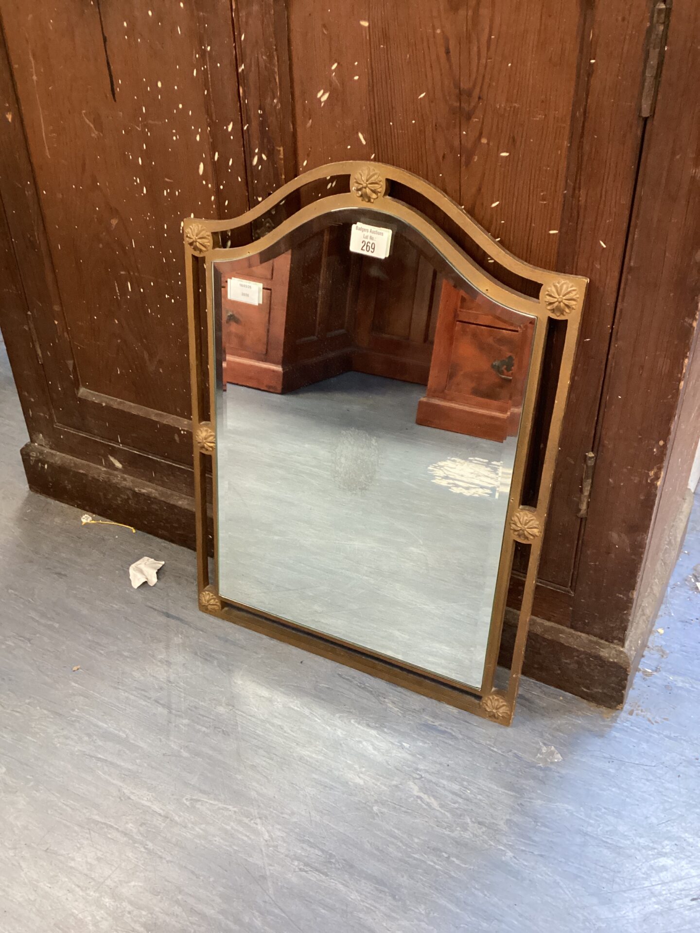 269 Vintage Bevel Edged Hallway Mirror