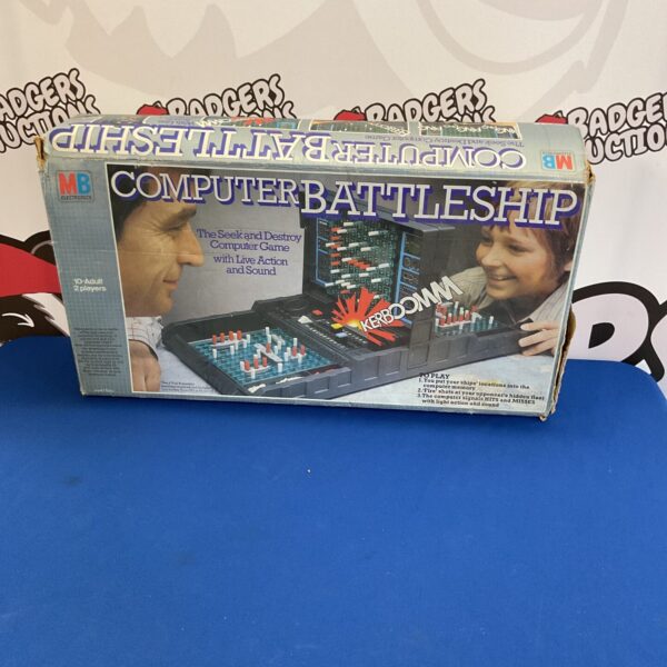 Vintage MB Electronics Computer Battleship game in original packaging.