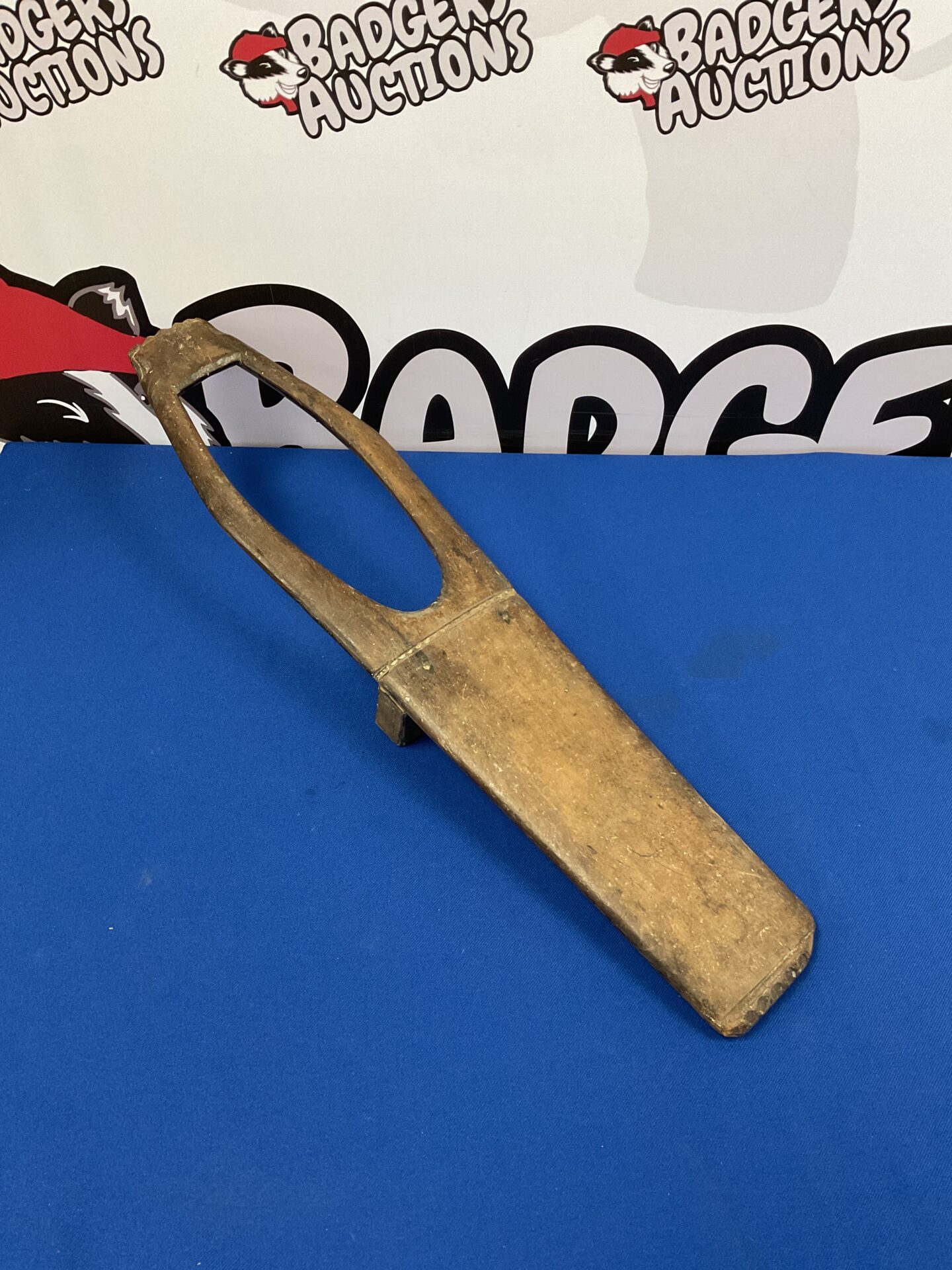 058 Antique oak boot jack