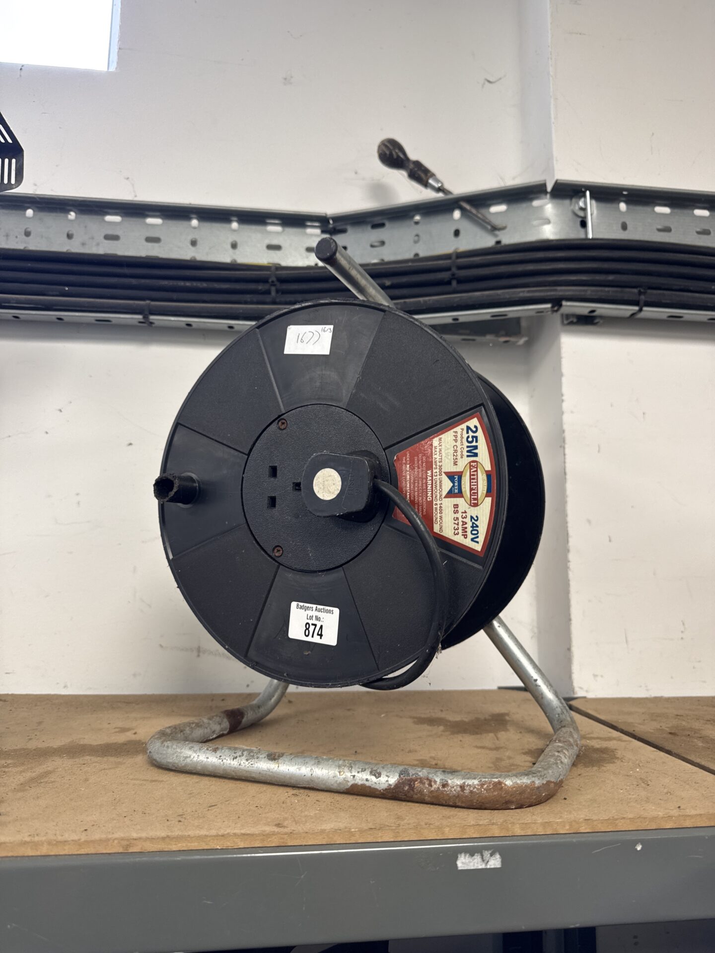 874 Faithfull 25m extension reel