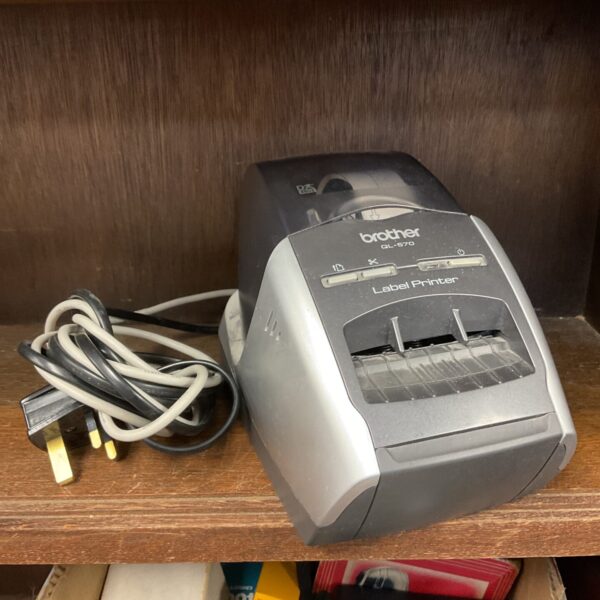 Vintage Brother GL-570 label printer in used condition.