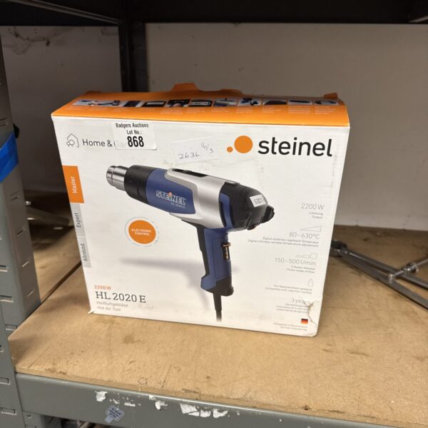 Steinel HL 2020 E heat gun, a powerful DIY tool for various applications.