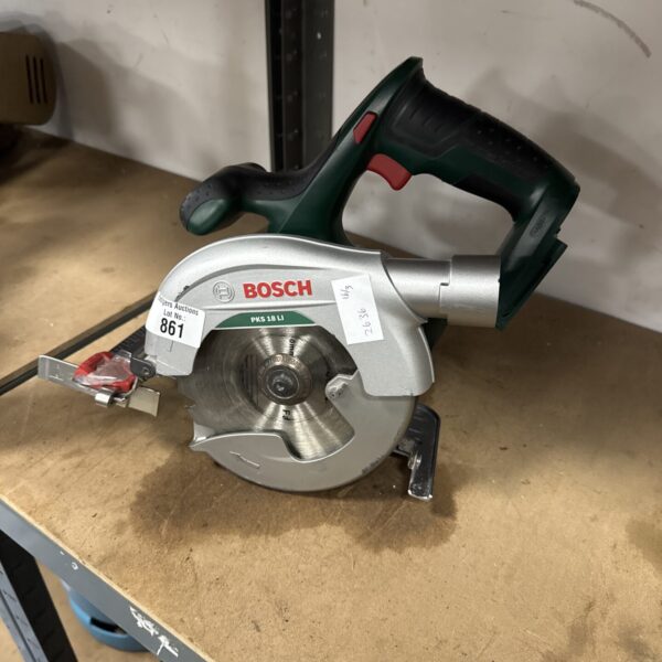Bosch PKS 18 LI cordless circular saw body, power tool for DIY projects.
