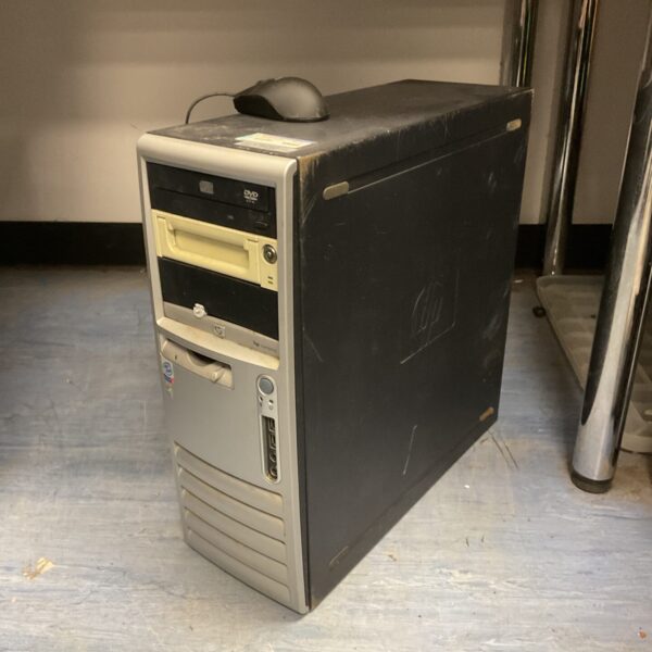 Vintage Pentium 4 desktop computer tower for collectors.