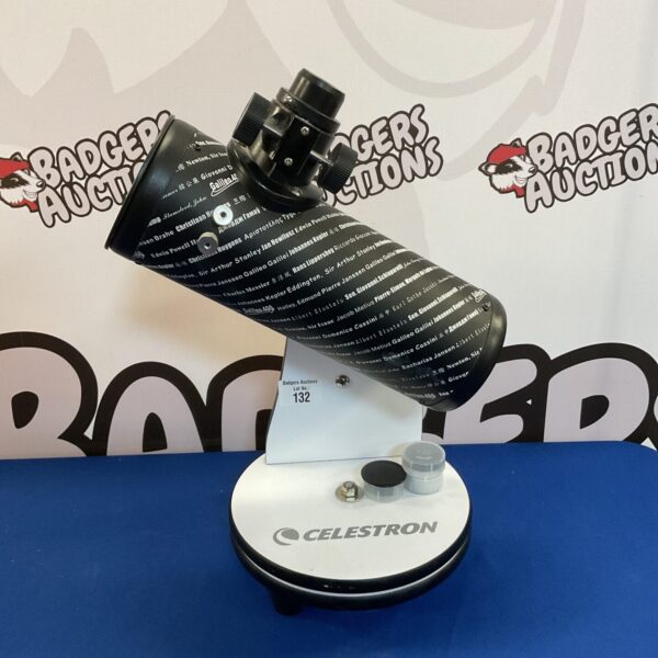 Vintage Celestron Galileo 400 telescope for astronomical viewing.
