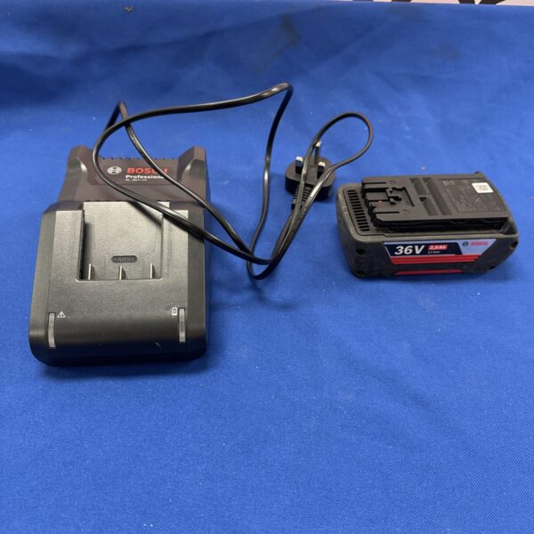Bosch 36V battery charger for cordless power tools.