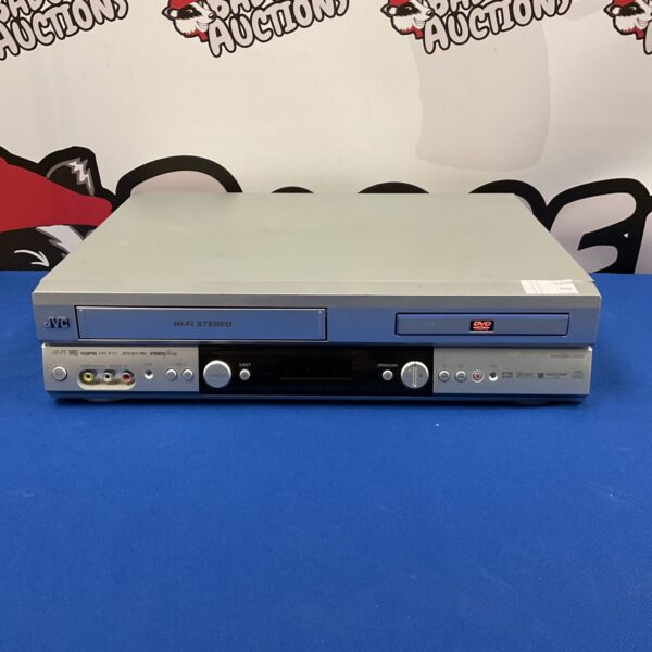 JVC HR-VX1 DVD VCR combo player, vintage retro unit.