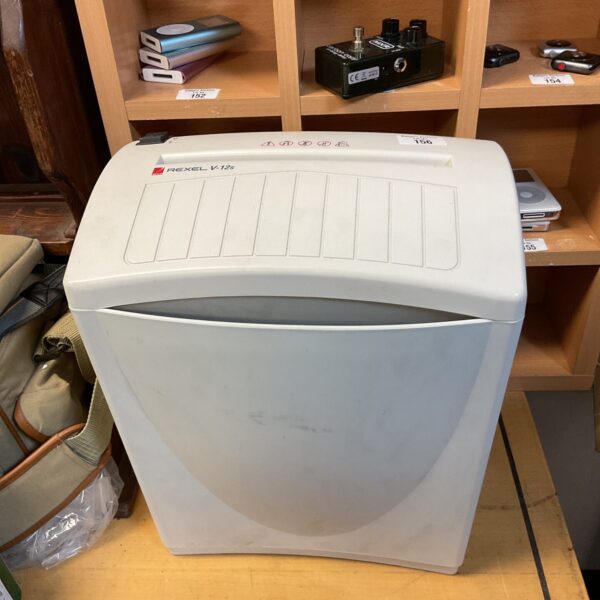 Rexel V-12S paper shredder for secure document destruction.