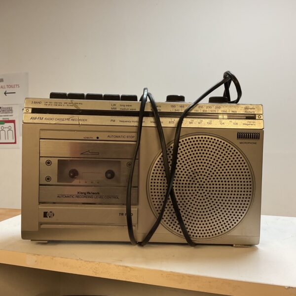 Vintage Pye TR 1720 cassette radio, portable and collectible.