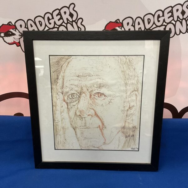 Signed portrait drawing of a gentleman, original artwork by JB09.