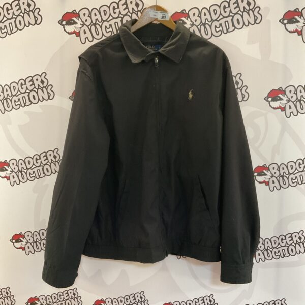 Black Ralph Lauren jacket size large, classic men's outerwear.