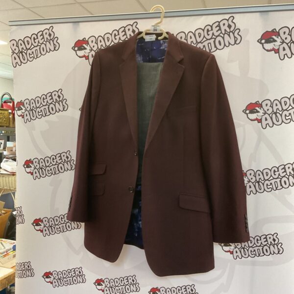 Brown Ted Baker jacket and trousers set, stylish menswear.