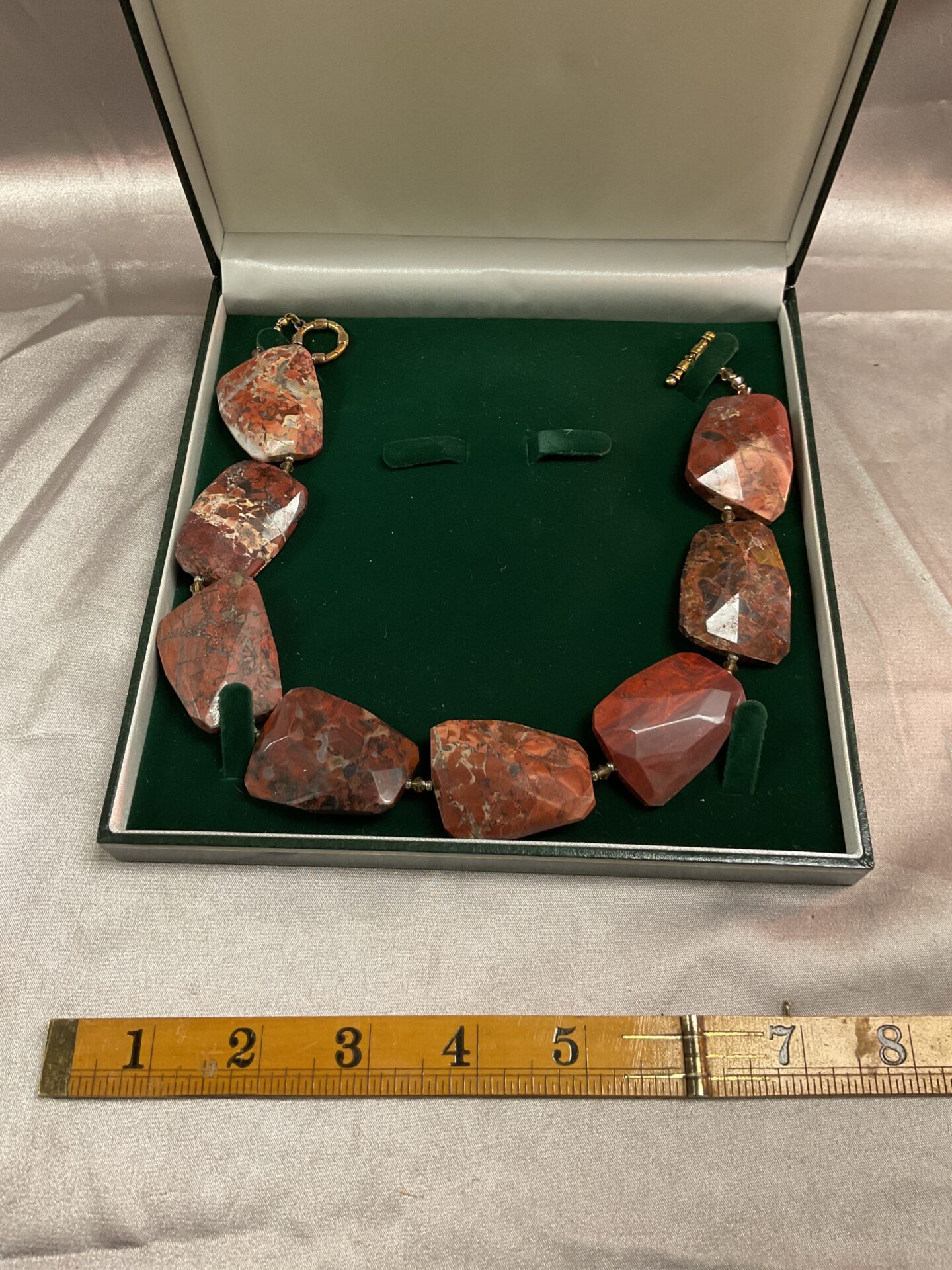 684 Ocean jasper chunky necklace