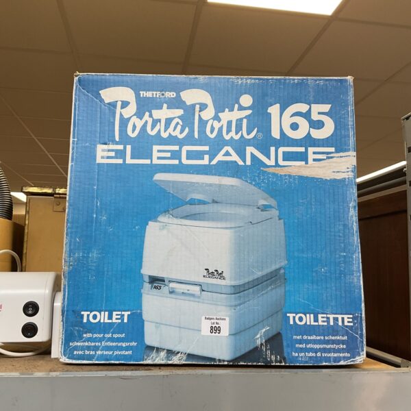 Thetford Porta Potti 165 portable camping toilet in grey.