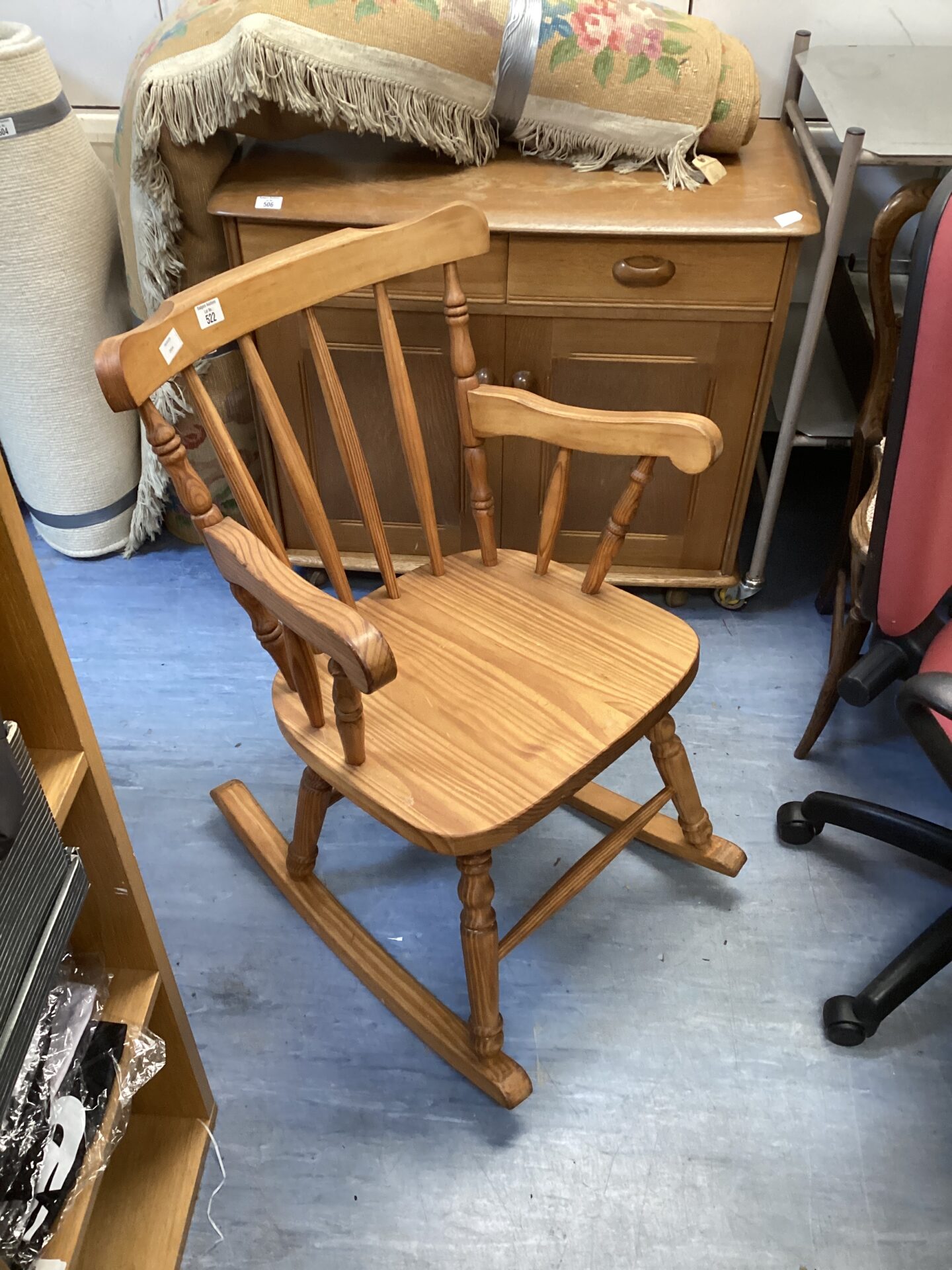 522 Lightwood rocking chair