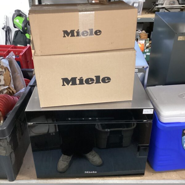 Miele DG 6010 steam oven in original packaging.