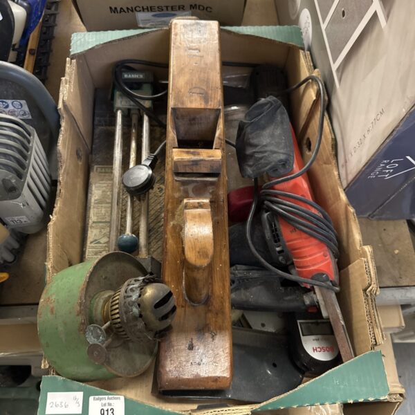 Vintage block plane, a classic woodworking tool for shaping wood.