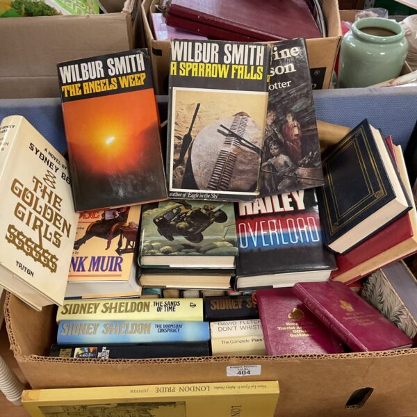 Vintage paperback book lot featuring Wilber Smith novels.
