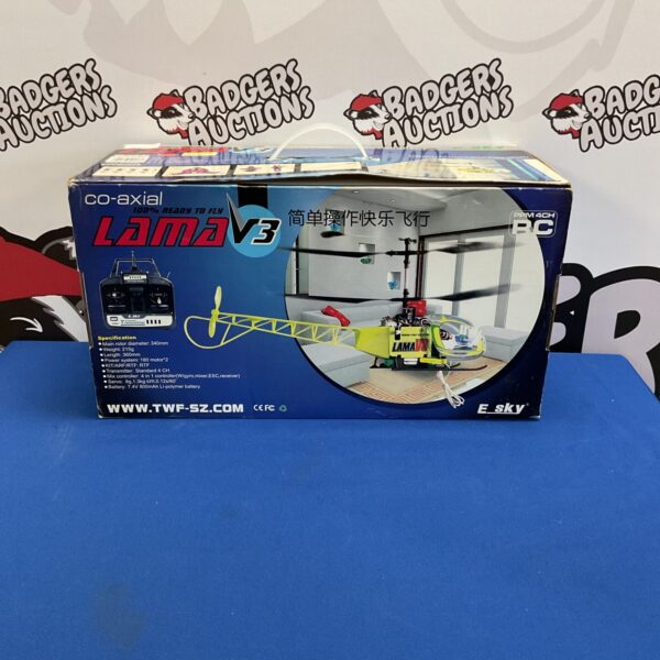 Co Axial Lama V3 helicopter in original packaging.