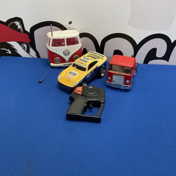 Vintage VW Campervan radio control car in a lot of RC cars.
