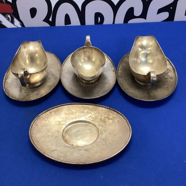 mappin & webb silver plate jugs & plates
