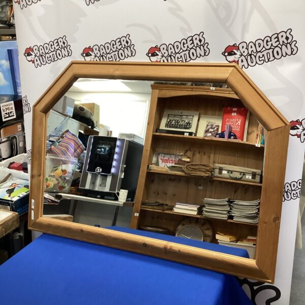 Large decorative wall mirror measuring 40 x 30 inches.