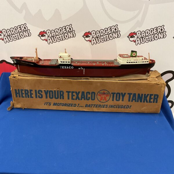Vintage Texaco toy tanker, a collectible petroliana item.