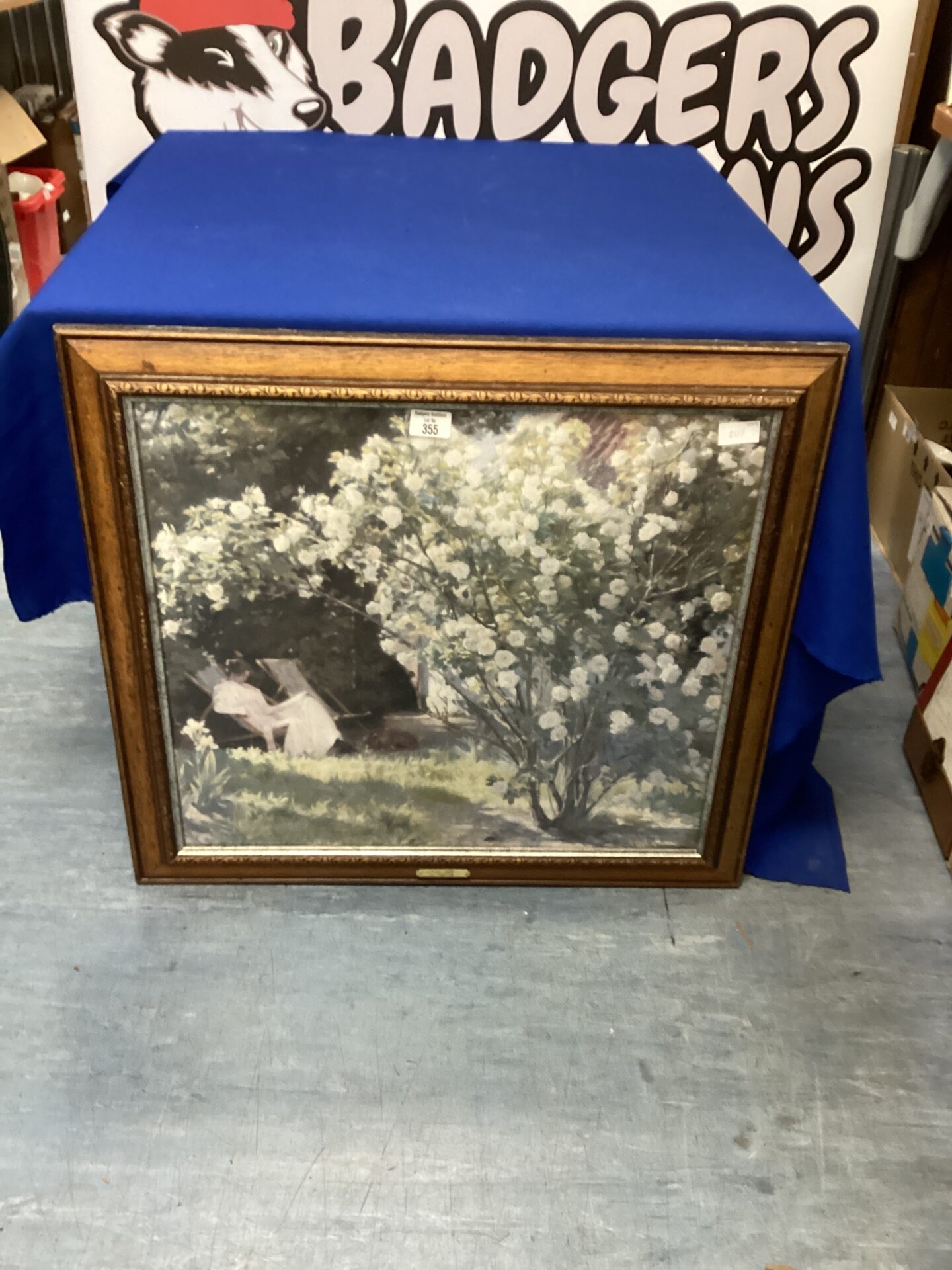 319 Framed print of Roses by P S Kroyer