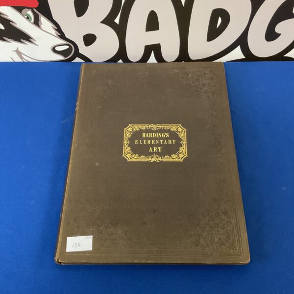 Antique cover of J D Harding’s Elementary Art book.