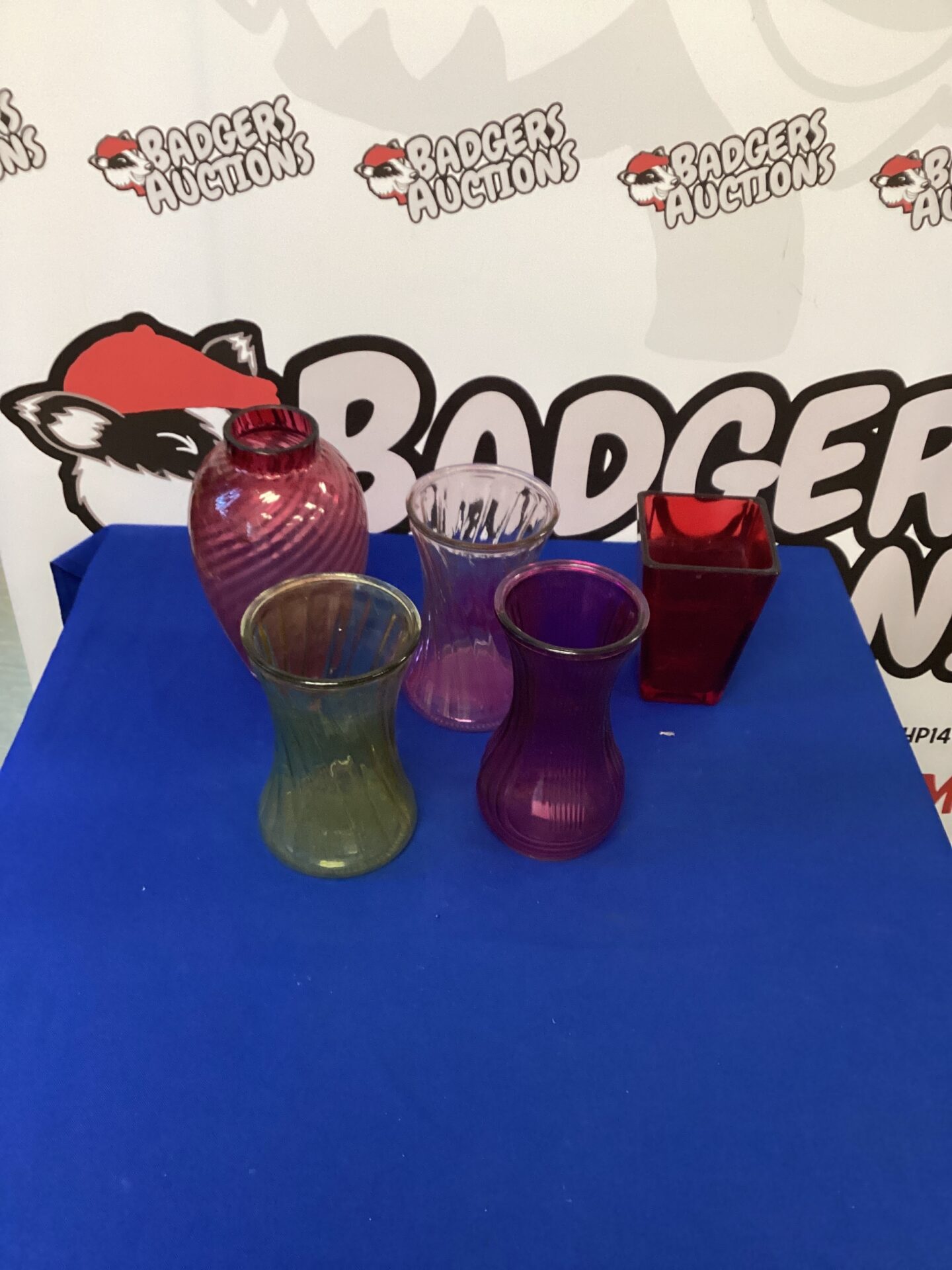 395 Selection of Glass vases