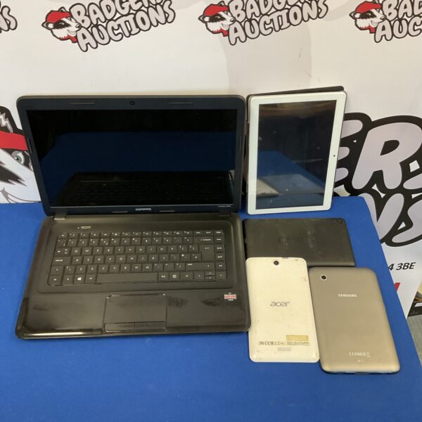 Compaq cq58 laptop and tablet bundle for sale.