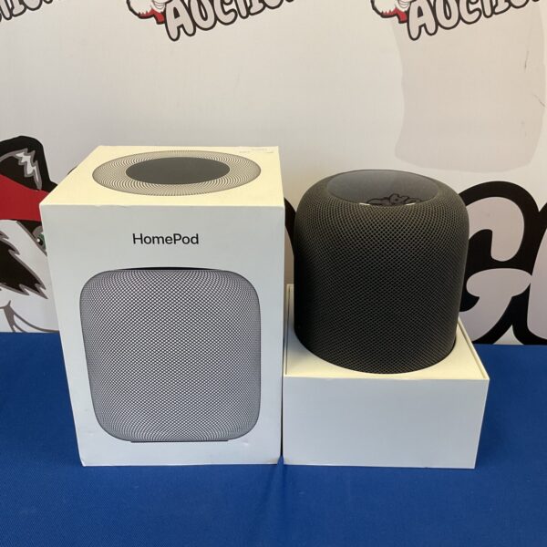 Apple HomePod A1661 smart speaker on a white background.