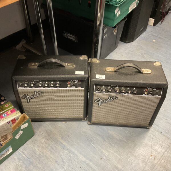 Vintage Fender Frontman 15G guitar amplifier in used condition.