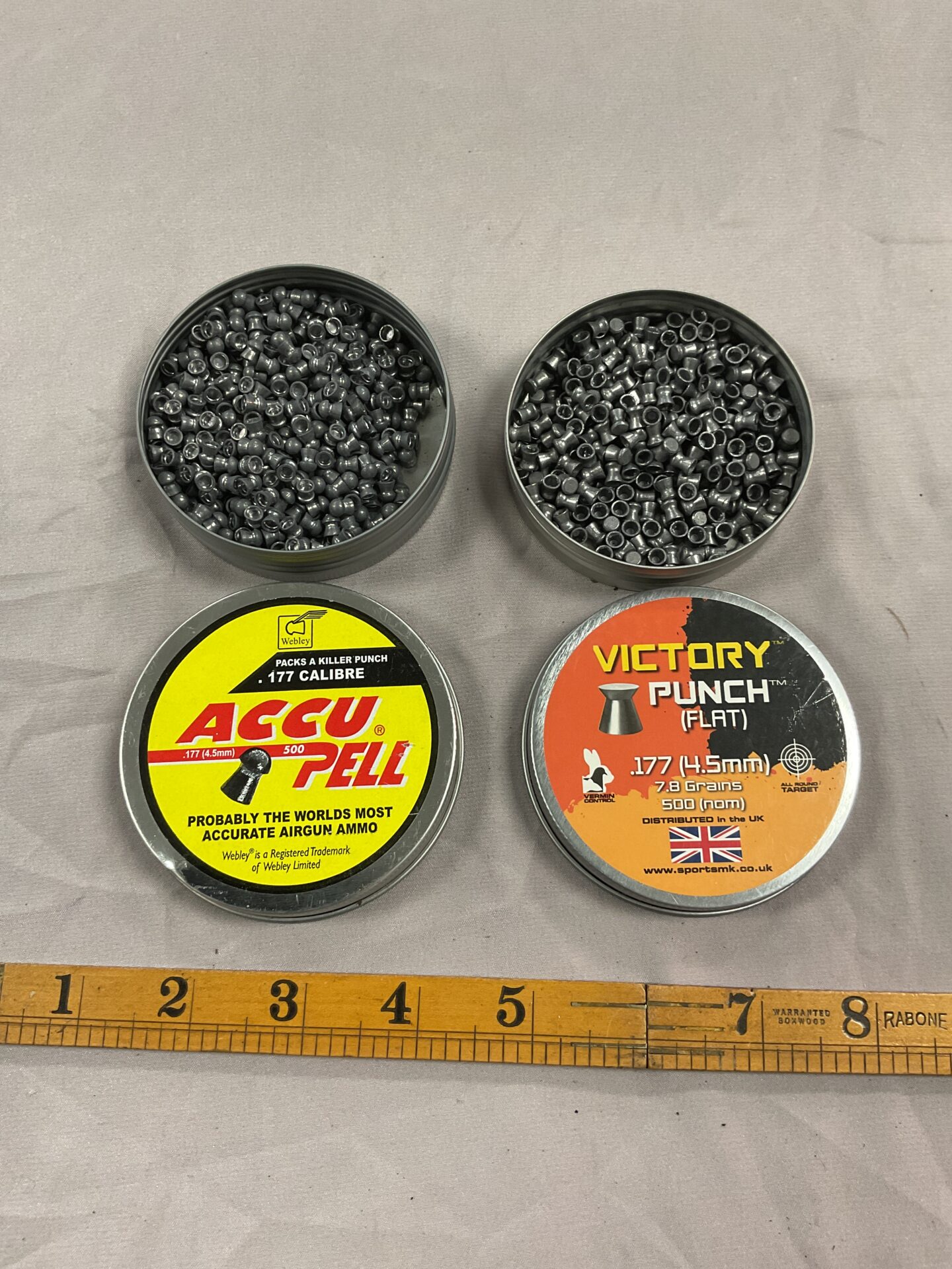 903 Two tins .177 Cal Airgun pellets