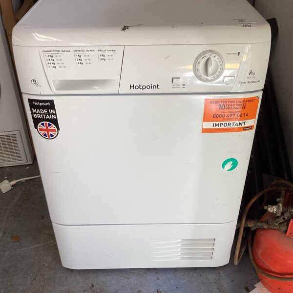 Used Hotpoint FETC 70 washing machine for parts or restoration.