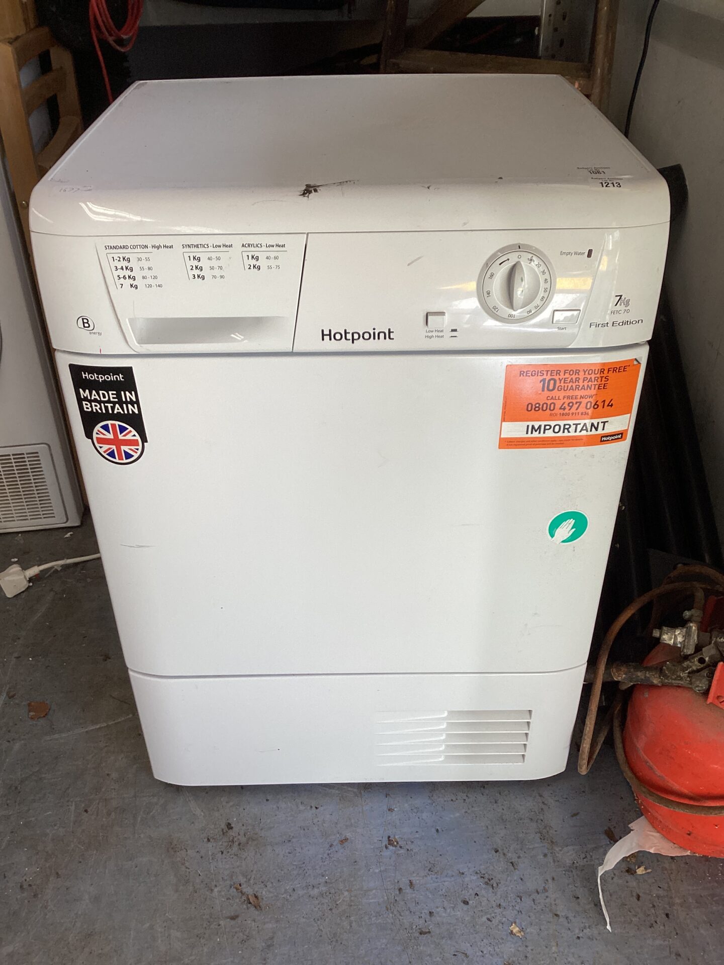 1213 Hotpoint FETC 70 7kg Washing Machine
