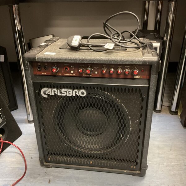 Vintage Carlsbro Colt 65L guitar amplifier in black vinyl.