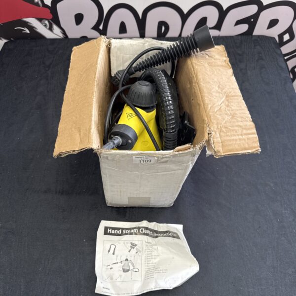 Untested Bissell hand steam cleaner for home cleaning.
